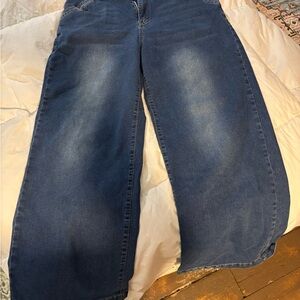 Women’s Wide Leg Blue Jeans